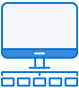 Connected computers icon